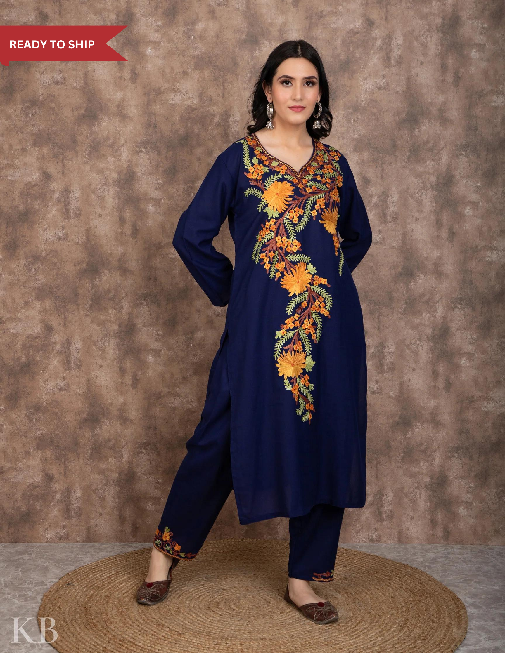 Buy Kashmiri Pashmina Suits Salwar Kameez Collection 2022 Dupatta Online  only at Queenley – Queenley.me